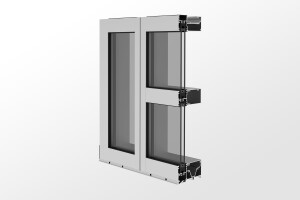 YWW 50 TU Thermally Broken Window Wall System with Optional Slab Edge Cover