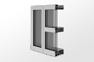 YWW 60 TU Thermally Broken Window Wall System with Optional Slab Edge Cover