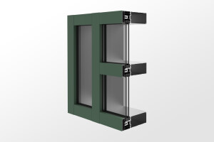 YCW 750 XTP Advanced Thermal Curtain Wall System with Polyamide Pressure Plates