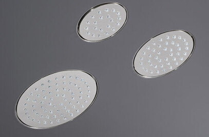 FRE129 - Built-in shower head set with transparent silicone nozzles
