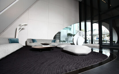 "Fluid" rug collection by Deanna Comellini