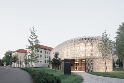 Expressive yet functional ceramic façade features in Dornbirn Library project