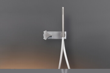 ZIQ42 - Wall mounted progressive mixer set for bathtub/shower with cylindrical hand shower Ø 18 mm ZIQ42 - Wall mounted progressive mixer set for bathtub/shower with cylindrical hand shower Ø 18 mm