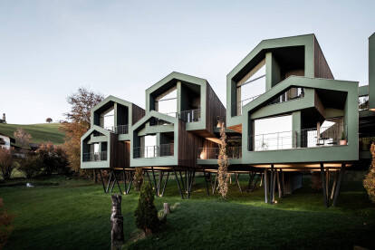 Treehouse concept drives the design for South Tyrol hotel extension