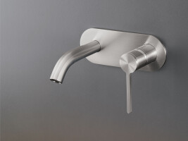 INV10 - Wall mounted mixer with spout L. max. 125 mm
