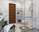 Bathroom interior design in home - ACad Studio