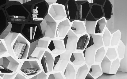BUILD honeycomb room divder shelves