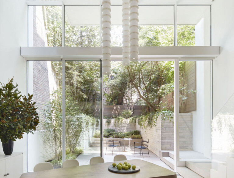 Dining area with rear garden