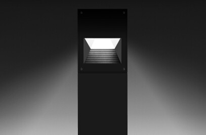 LED bollards - Spatial illumination of horizontal surfaces