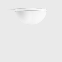 LED Ceiling and wall luminaires with hand-blown opal glass with a satin matt finish