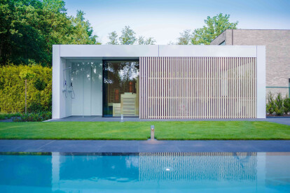 Pool House With Sauna