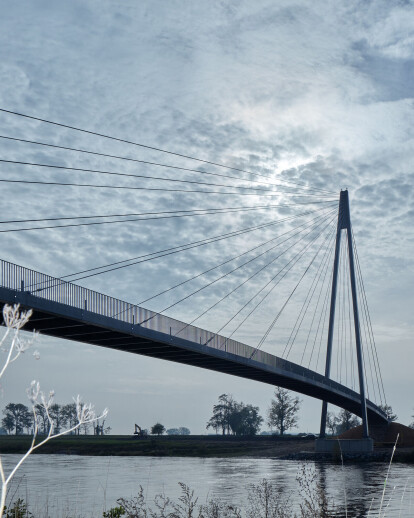 Footbridge in Lužec nad Vltavou