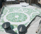 Built in 1922, San Francisco’s historic Warfield Theatre wasn’t designed to support a rooftop garden. As an alternative, Surfacedesign conceived a faux green roof.