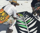 San Francisco community muralists Precita Eyes expertly executed the design on the Warfield’s roof.