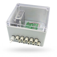 JUNCTION BOX WITH TRANSFORMER FOR FAUCETS, URINALS, TOILETS AND SHOWERS