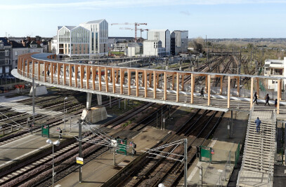 Footbridge of the High Speed Train Station