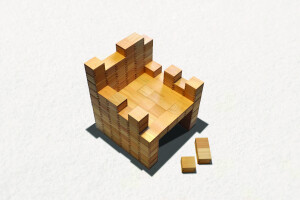 MasuIsu-Chair made of Japanese traditional wooden boxes-