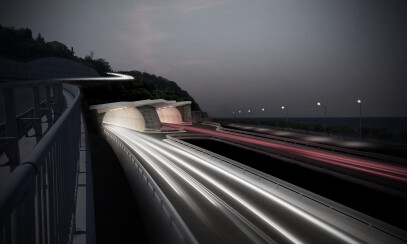 Tunnel Markovec - architecture of portal areas
