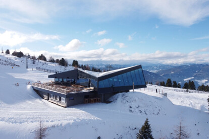 The Eagle Mountain Top Restaurant derives its rock-like form from the Austrian landscape