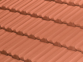 ALICANTINA-12 FLAT ROOF TILE | RED