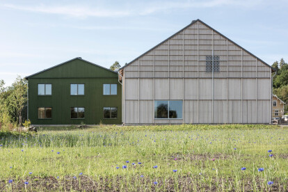 Warm and modern Equmenia Church features wood as a sustainable building material