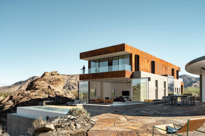 Ridge Mountain House arises from the austere beauty of the desert