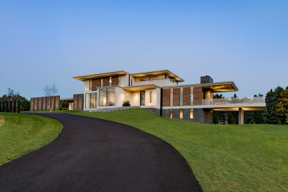 Walker Road Great Falls, Virginia modern home exterior design
