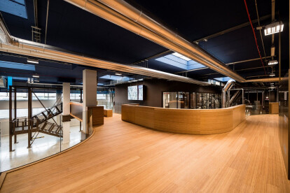 MOSO Bamboo Flooring and Solid Panel at 1895 Coffee Designers by Lavazza