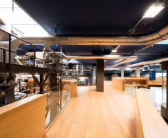 MOSO Bamboo Flooring and Solid Panel at 1895 Coffee Designers by Lavazza