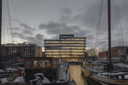 KAAN Architecten renovates 60s Amsterdam office building with sleek new exterior