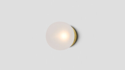 Single Ball Wall Sconce on Round