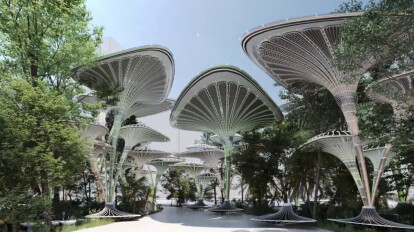 “Oasys + System ,The Artificial Breathing Palm Modular Structure “