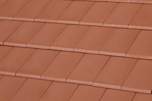 FLAT-10 CERAMIC ROOF TILE | NATURE RED