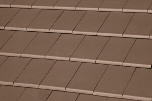 FLAT-10 CERAMIC ROOF TILE | PLAIN COLOUR CHOCOLATE