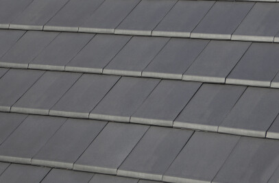 FLAT-10 CERAMIC ROOF TILE | PLAIN COLOUR NATURAL BLACK