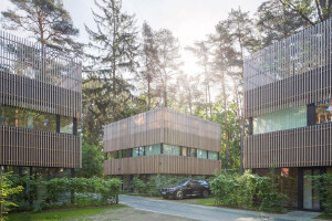 Residential Houses in the Pinewood Near Vilnius