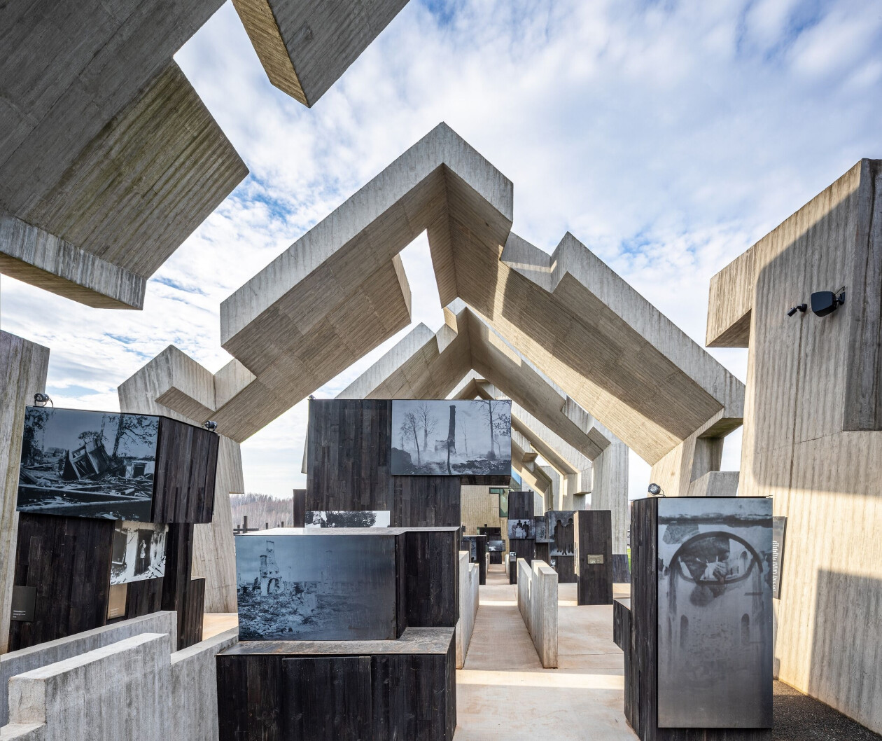 Mausoleum of the Martyrdom of Polish Village offers a power architectural experience in remembrance of the country’s WWII pacification