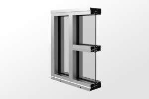 YES 45 CS Center Set, Can Storefront System with Monolithic Glass