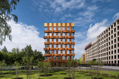 Ferrum 1 Business Centre among the first buildings in Russia to be constructed with a sculptural Corten steel facade