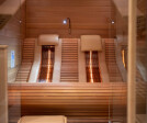 2-person infrared sauna with reading LED