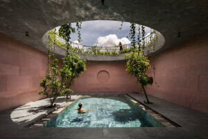 Vietnam’s Pink House focuses on an exploration of light and continuously evolving spatial experiences