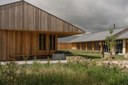 Sustainable farming education centre FarmED by Timothy Tasker includes exemplary energy-efficient mixed-use farm buildings