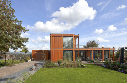 A striking wooden house