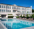 ITALIAN-STYLE GARDEN: Heaven Pool; Paola Lenti outdoor furniture and custom cabana.