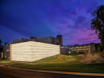 Project: Inova Schar Cancer Institute, Fairfax, VA by Wilmot Sanz Architecture.