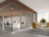 CRL Klarity freestanding interior glass partitions