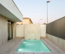 Casa Mesura  by Buhoblanco Arquitectos with the Stromboli Light of Cerámica Mayor for the terrace and swimming pool