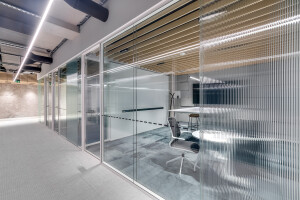 GSW Office Plus double-glazed interior partition walls for visual transparency and audio privacy