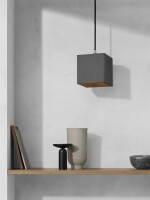 [B1]dark Pendant light cubic