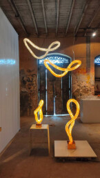 Sculptural lighting collection by Ango